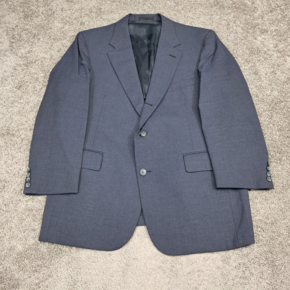 Redwood & Ross Mens Charcoal Gray 100% Pure Wool Blazer Union Made USA‎ 42R